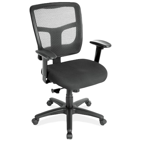 Officesource Crusader Collection Task Chair with Arms and Black Frame OSTW8902FBK